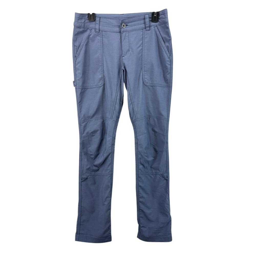 Columbia Utility Pants Womens Sz 6 Blue Articulated‎ Knee Roll-Up Hem Gorpcore